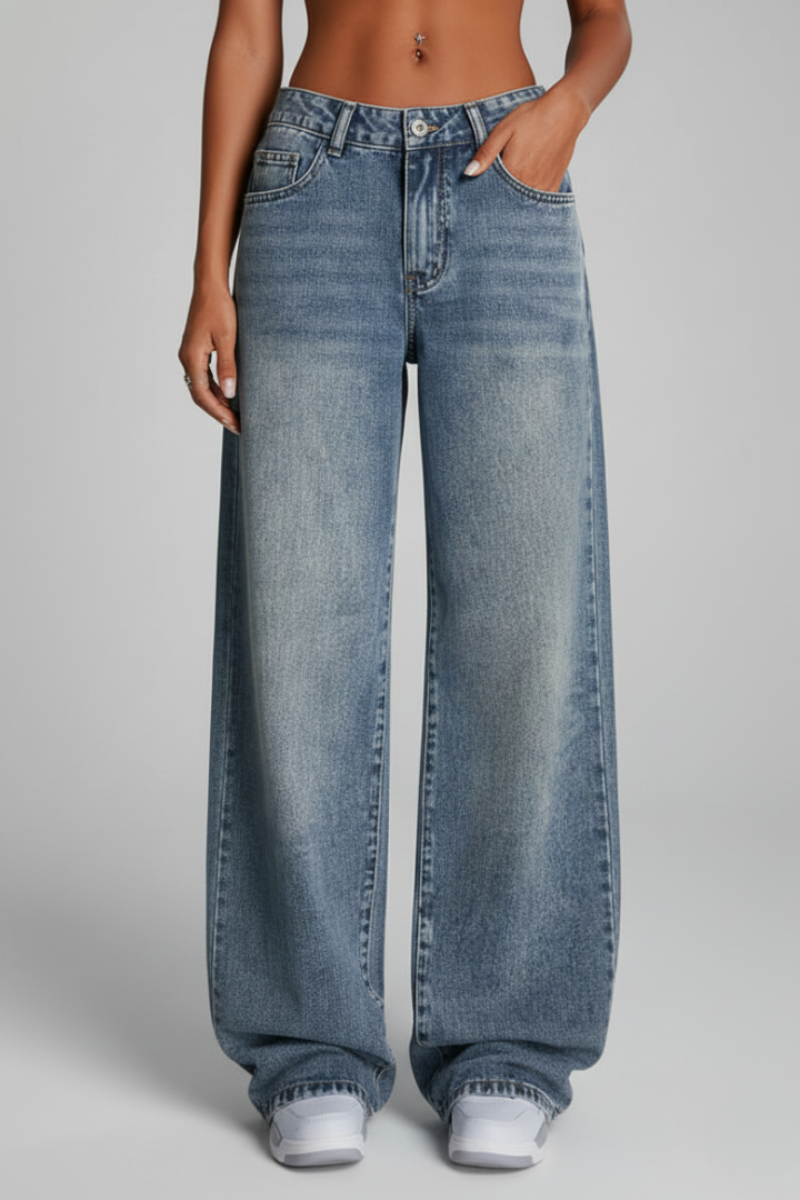 Fiona – Damens Avslappnade Vida Jeans