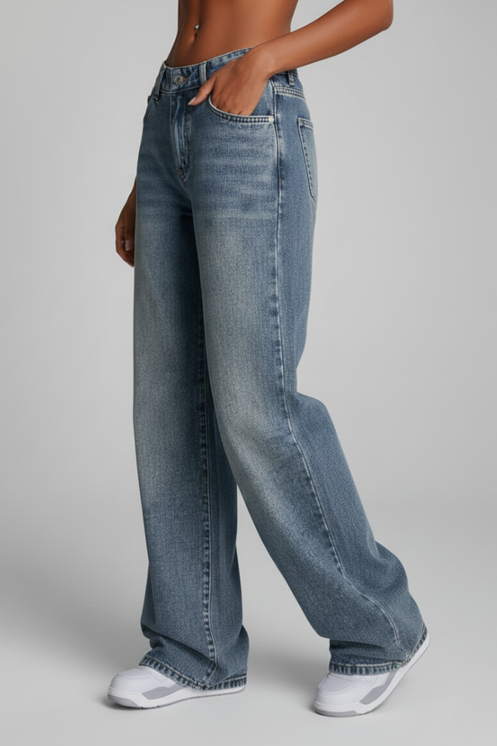 Fiona – Damens Avslappnade Vida Jeans