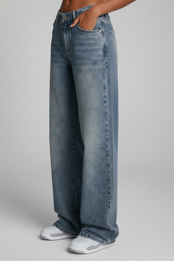 Fiona – Damens Avslappnade Vida Jeans