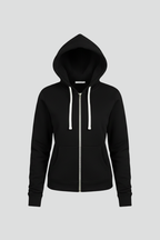 Hailey – Dam Zip Hoodie med Dragsko och Framlommor