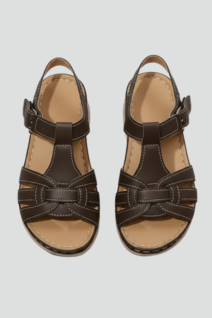 Hannah – Retro Sandaler Med Remmar Och Spänne För Dam