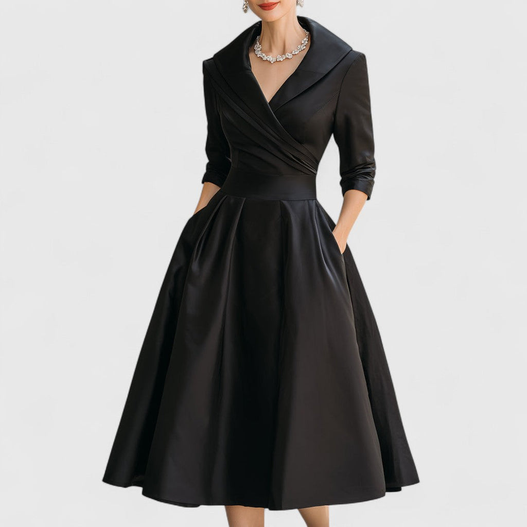 Marley Quinn – Elegant Midi Klänning