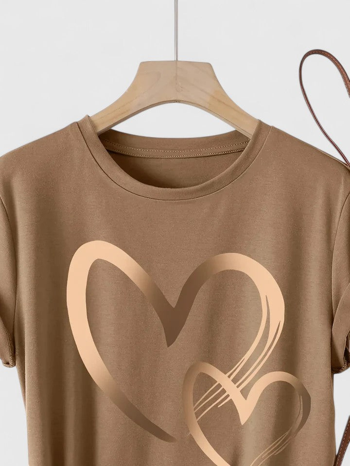 Ivanelle – Bekväm T-shirt med Kort Ärmar