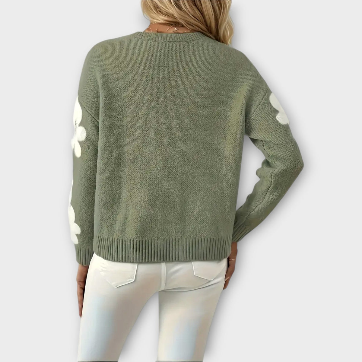 Slink – mjuk stickad tröja med färgglad design