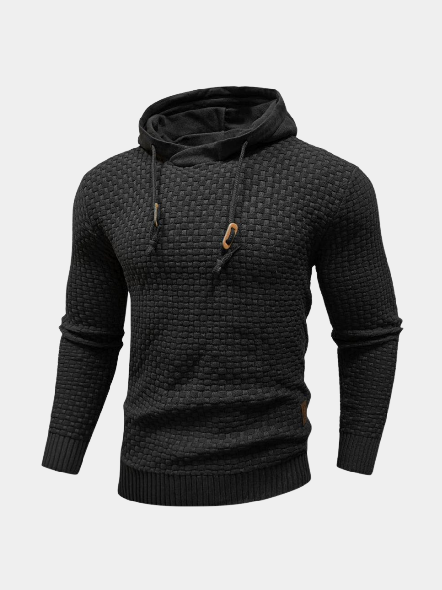 Klassisk ullhoodie för herr