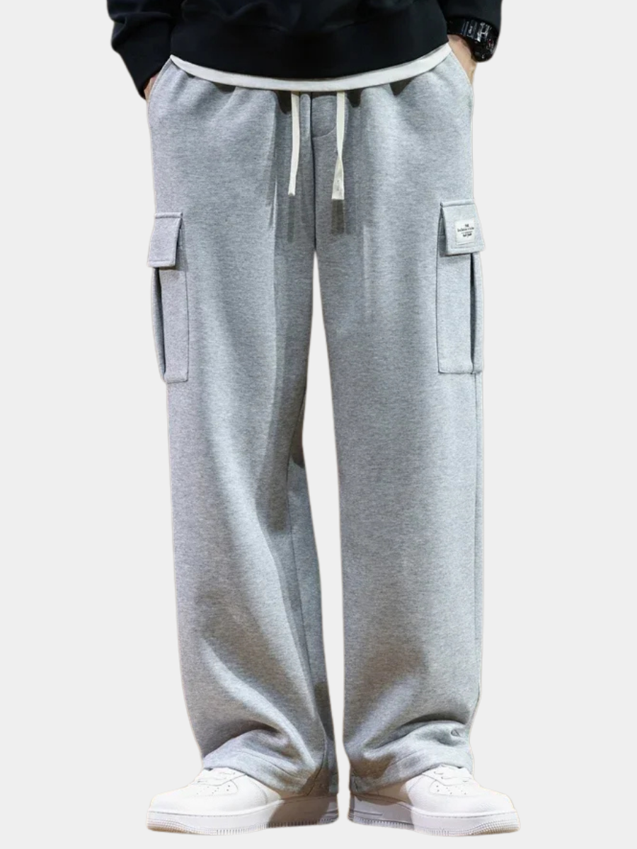 Fodrade cargobyxor i fleece