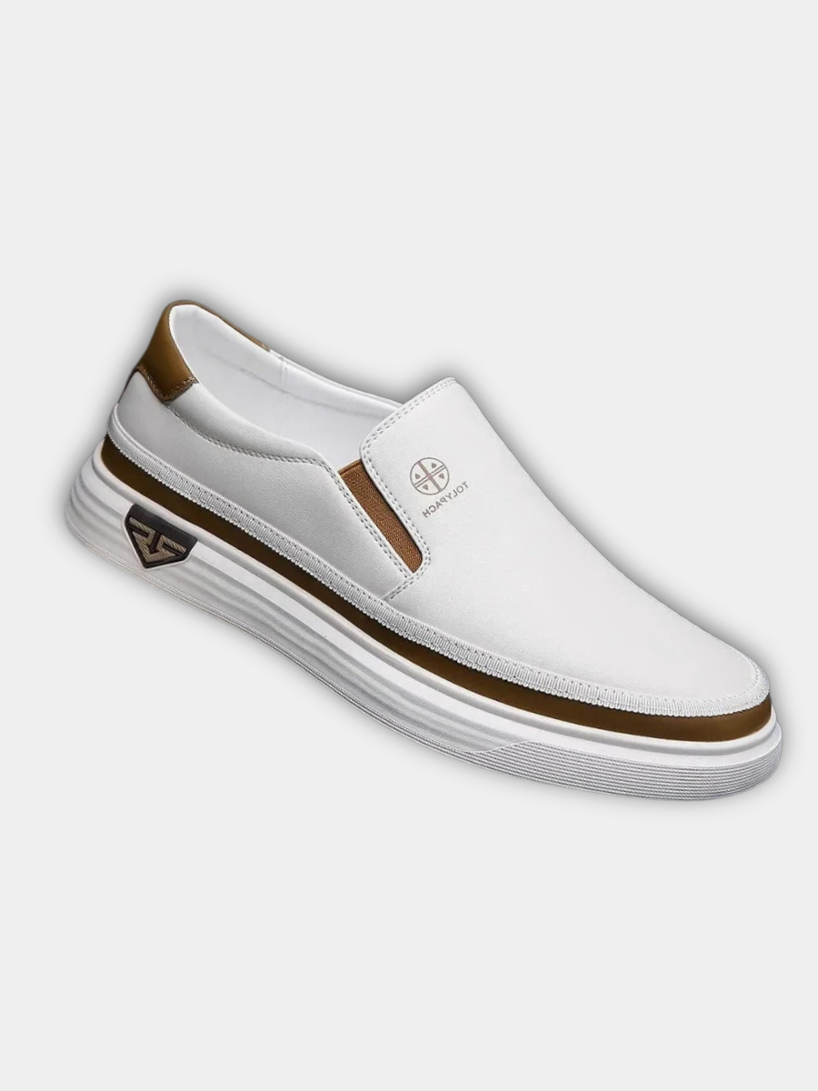 Urbana loafers i läder
