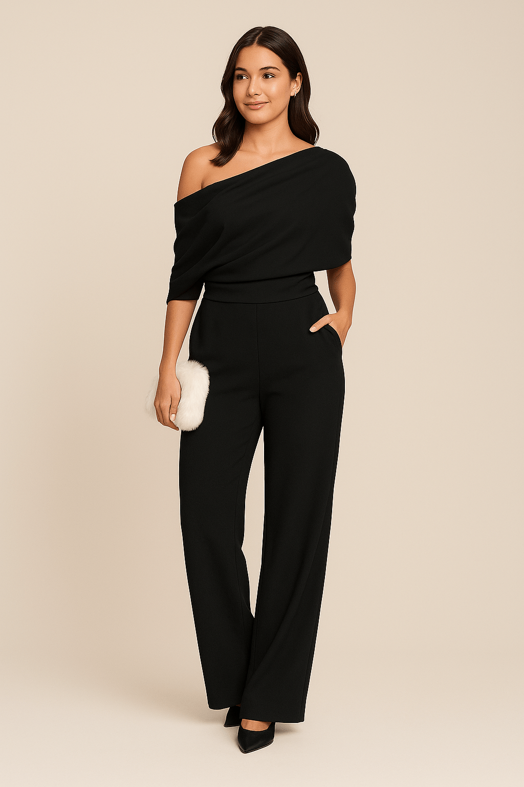 Margaret – Damens Chic Enaxlad Vår Jumpsuit