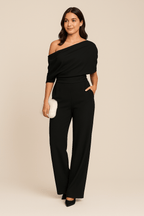 Margaret – Damens Chic Enaxlad Vår Jumpsuit