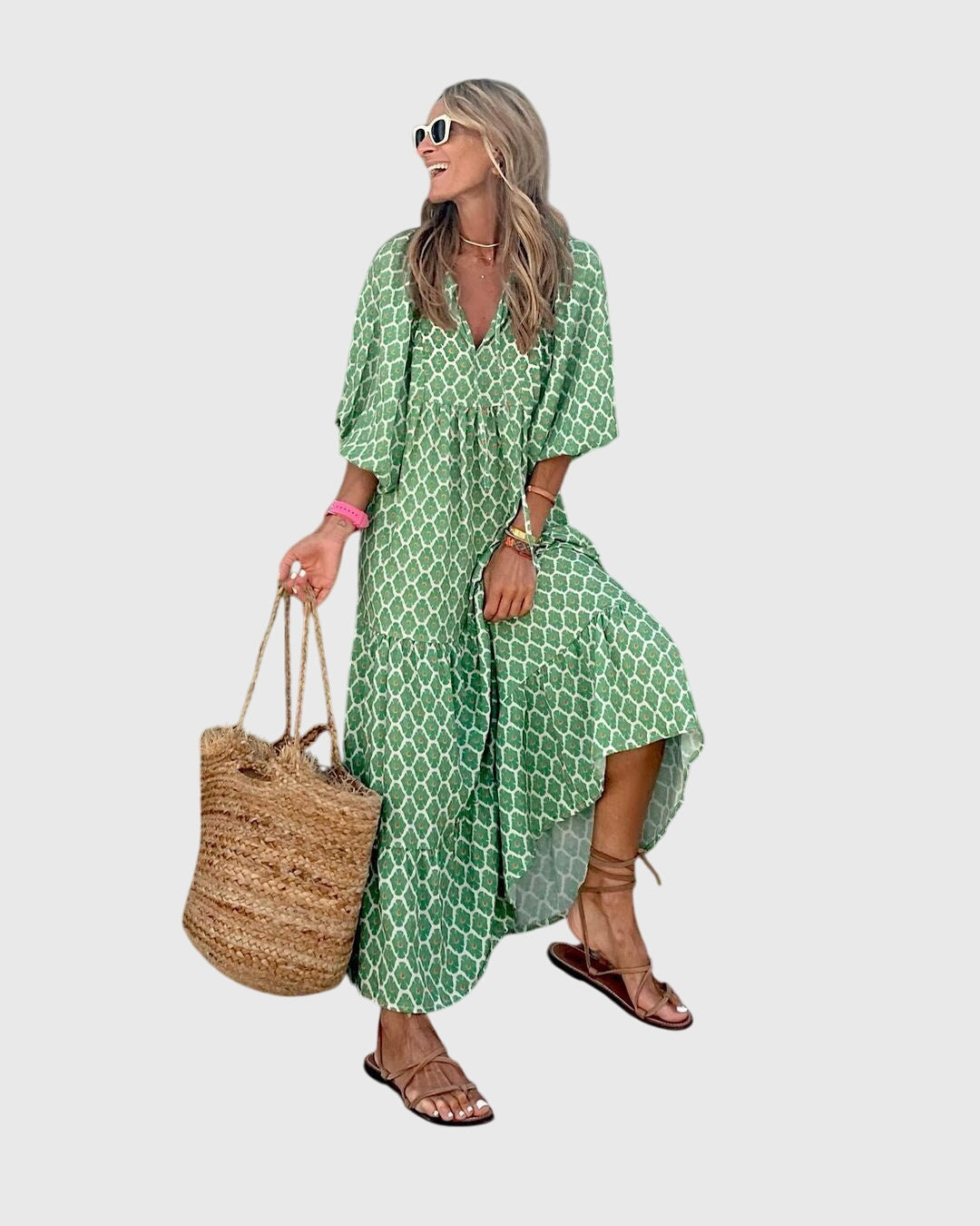 Sarah – Boho Maxi Klänning
