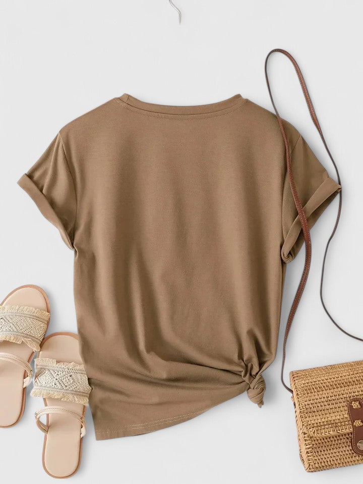 Ivanelle – Bekväm T-shirt med Kort Ärmar