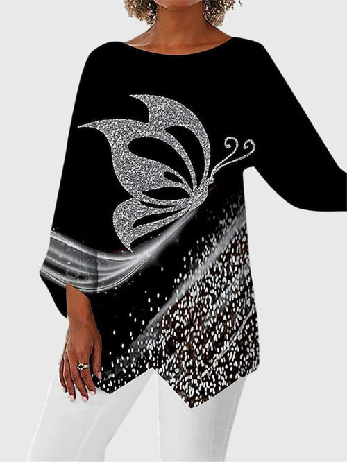 Alayah – Elegant Crew Neck Top