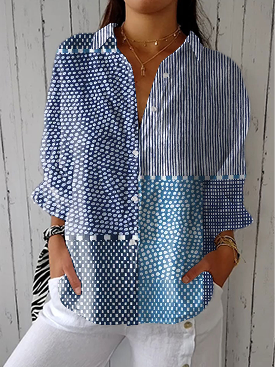 Brigitte | Romantisk blommig blus