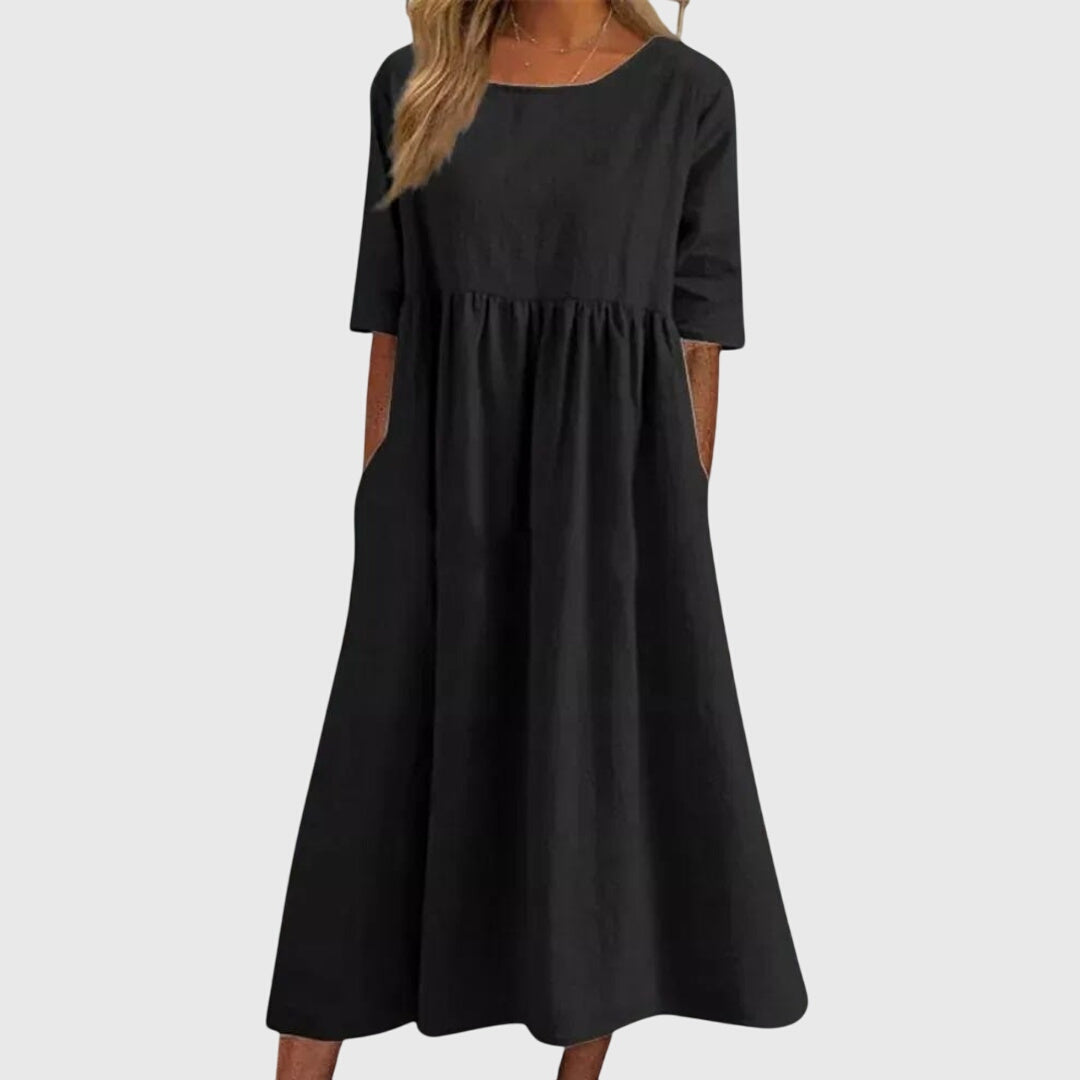 Haisley – Elegant Kortärmad Klänning
