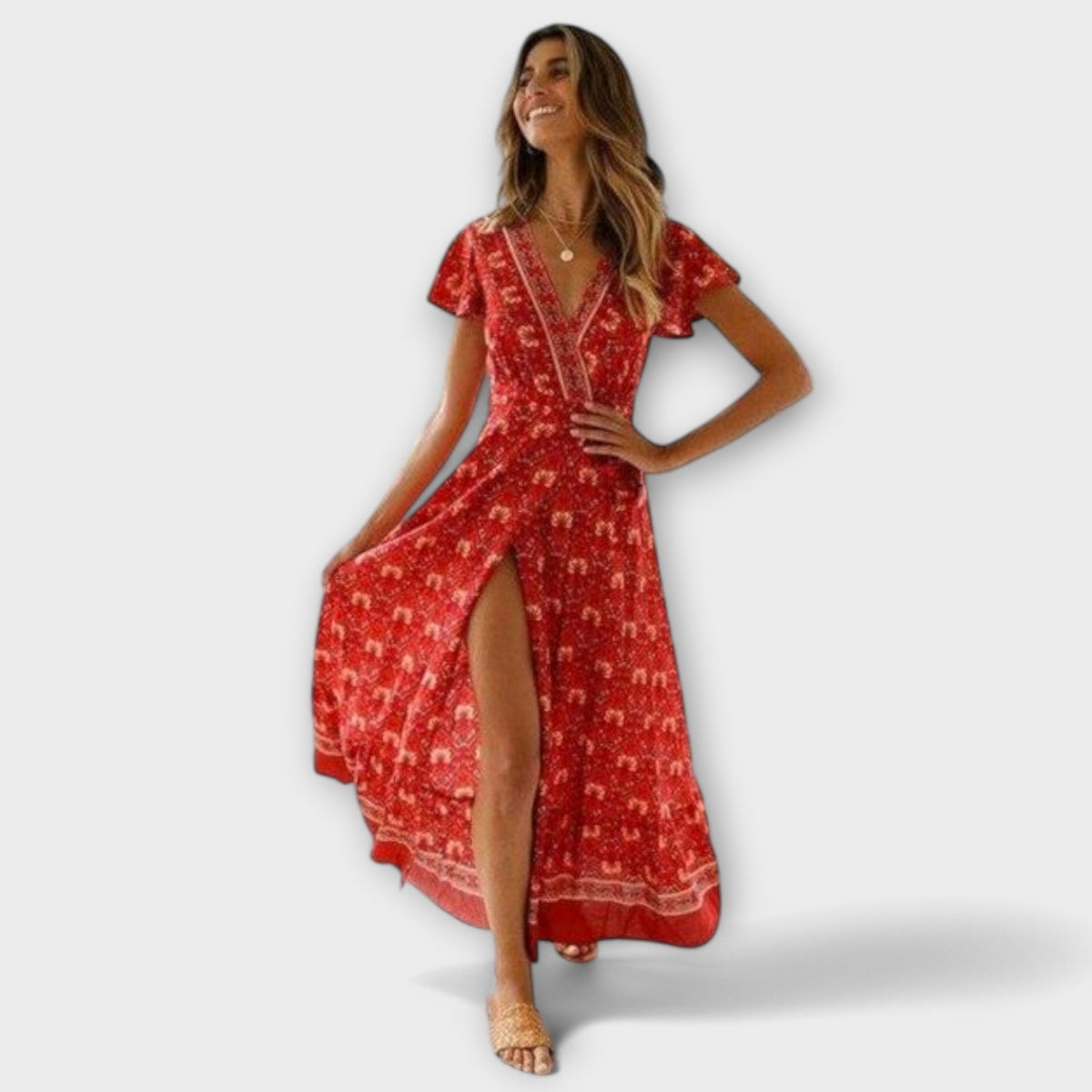 Brioni – boho-midiklänning