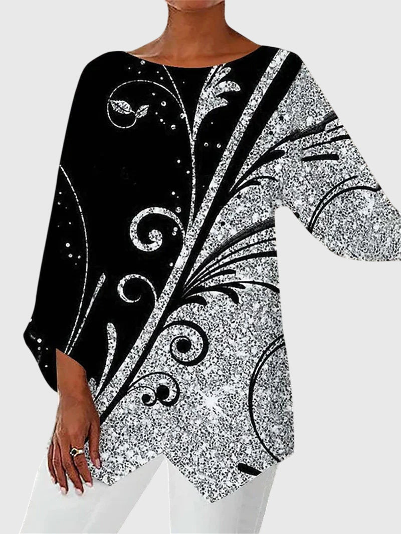 Alayah – Elegant Crew Neck Top