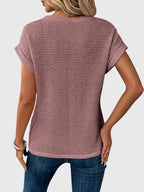 Isa – Elegant rundhalsad blus