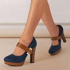 Eleganta pumps med bekväm klack