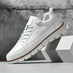 Stödjande sneakers i läder