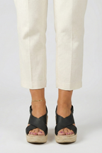 Michelle – Slingback-sandaler Med Kilklack Och Korsade Remmar För Dam