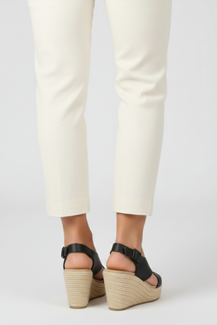 Michelle – Slingback-sandaler Med Kilklack Och Korsade Remmar För Dam