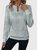Nora – Med dragkedja blus