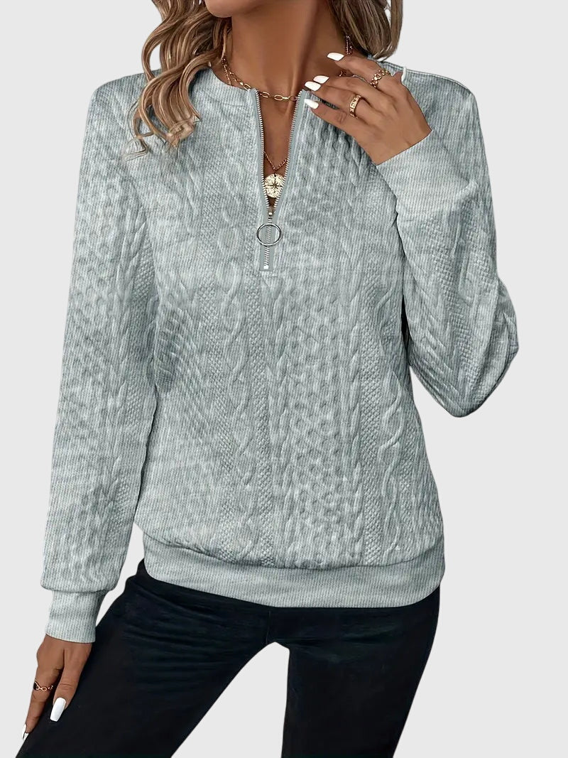 Nora – Med dragkedja blus