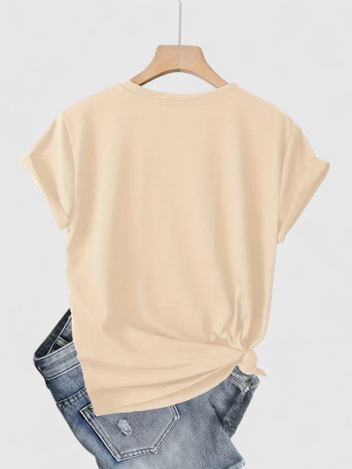 Ivanelle – Bekväm T-shirt med Kort Ärmar