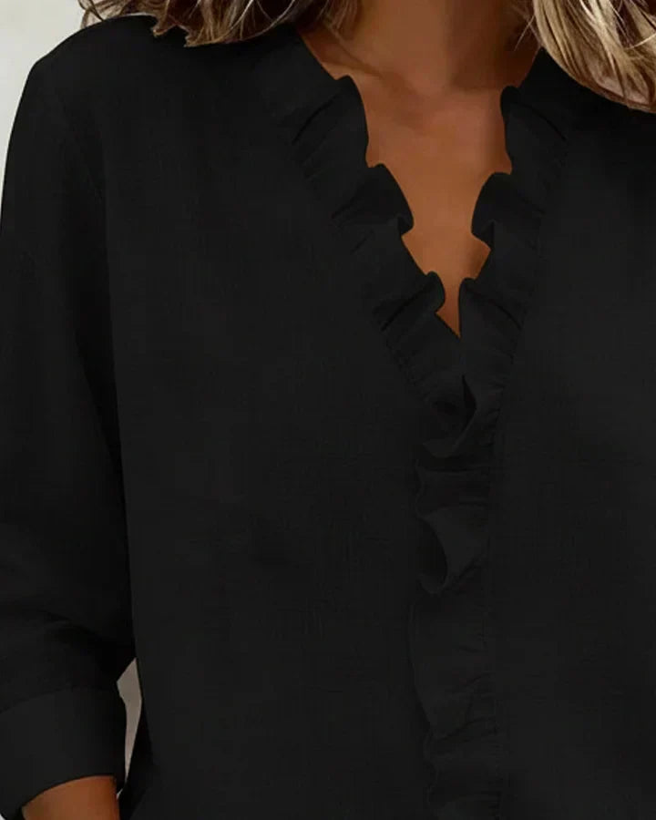 Susan | Blus med volanger