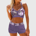 Janelle – Ribbad Högmidjad Bikini