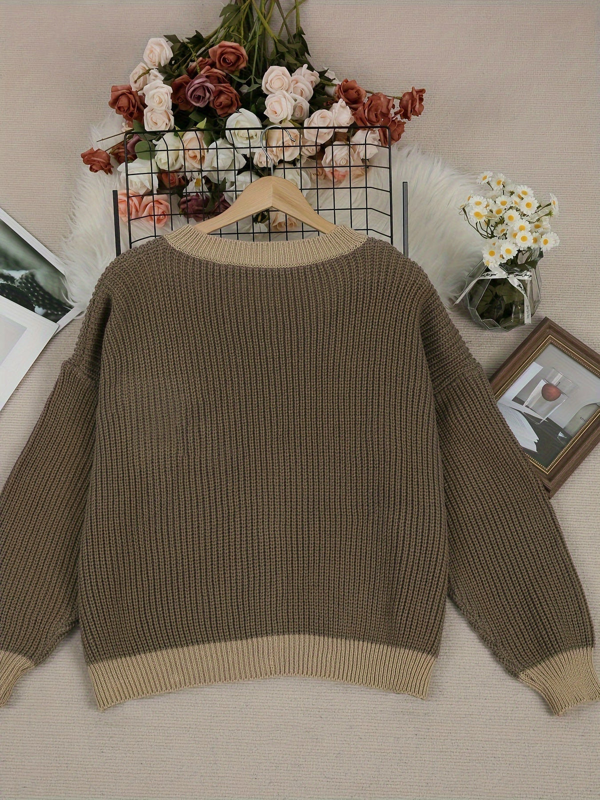 Claire | Lång cardigan med spetsficka