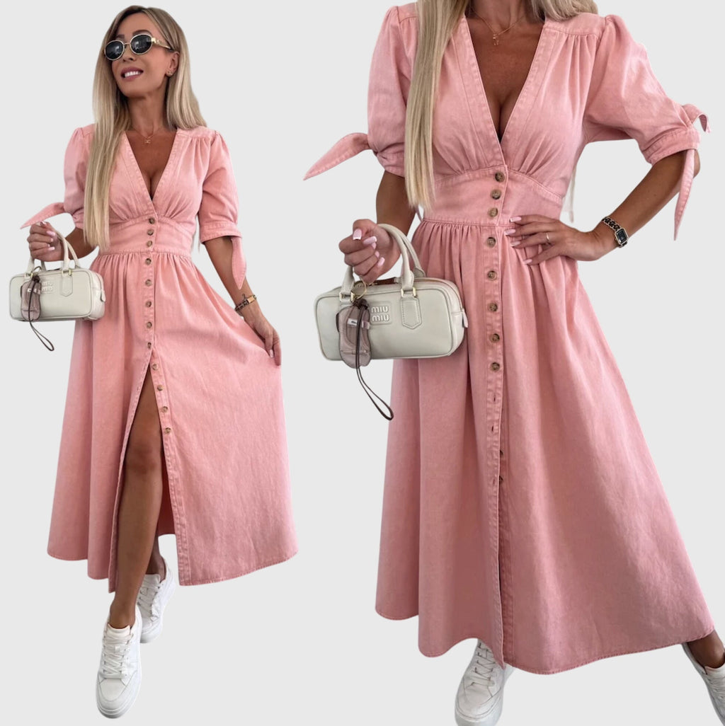 Sophia – Elegant Denim Klänning