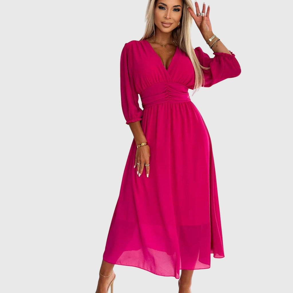 Chloe – Lätt Silkes Chiffon Klänning