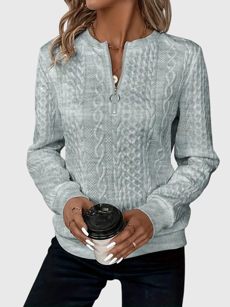 Nora – Med dragkedja blus