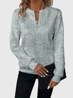 Nora – Med dragkedja blus