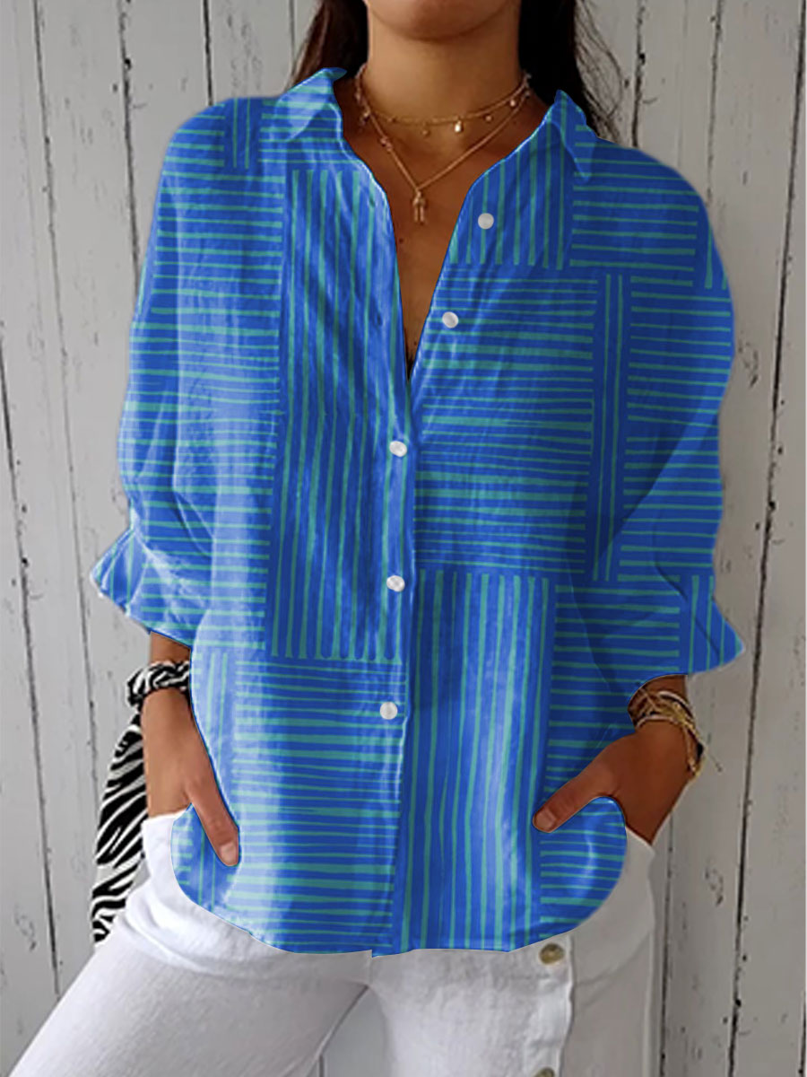 Inès | Elegant mönstrad blus