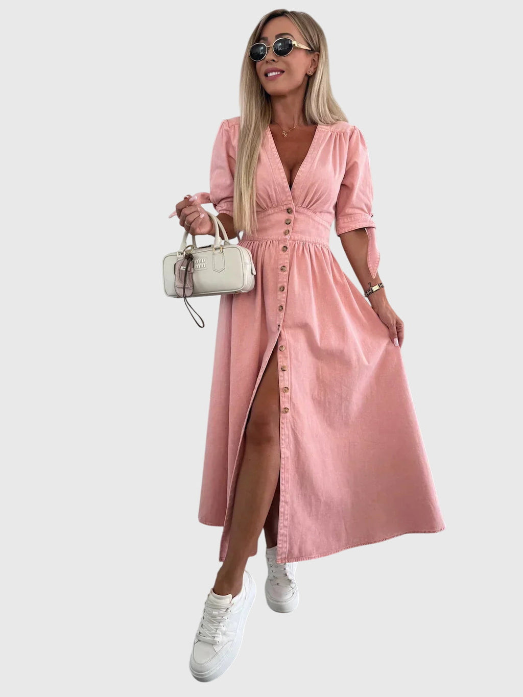 Sophia – Elegant Denim Klänning