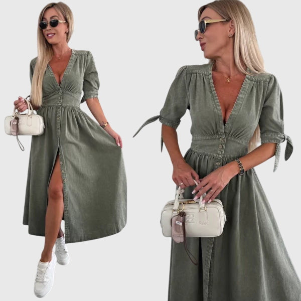 Sophia – Elegant Denim Klänning