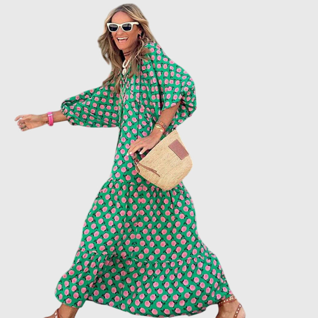 Sarah – Boho Maxi Klänning