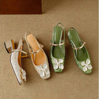 Chloé | Blommiga slingback-pumps