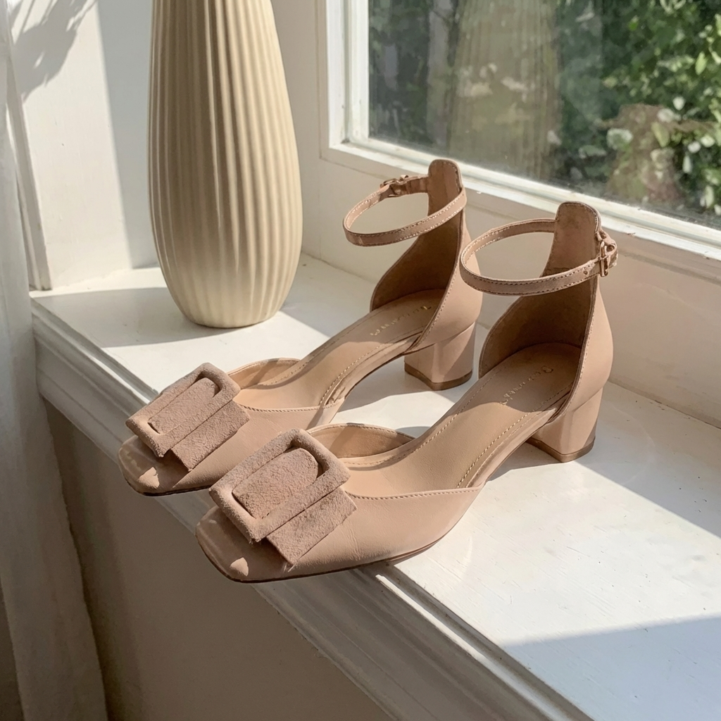 Sandrine | Lackpumps med spänne