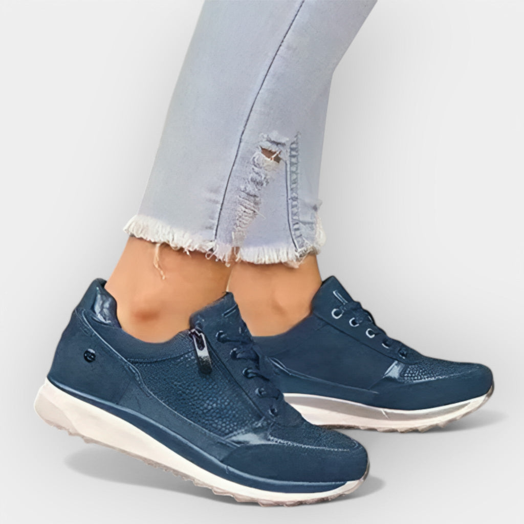 Sneakers med anatomisk passform och dragkedja
