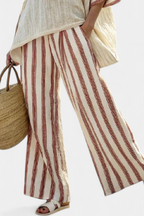 Braelith – Elegant randig i linne set