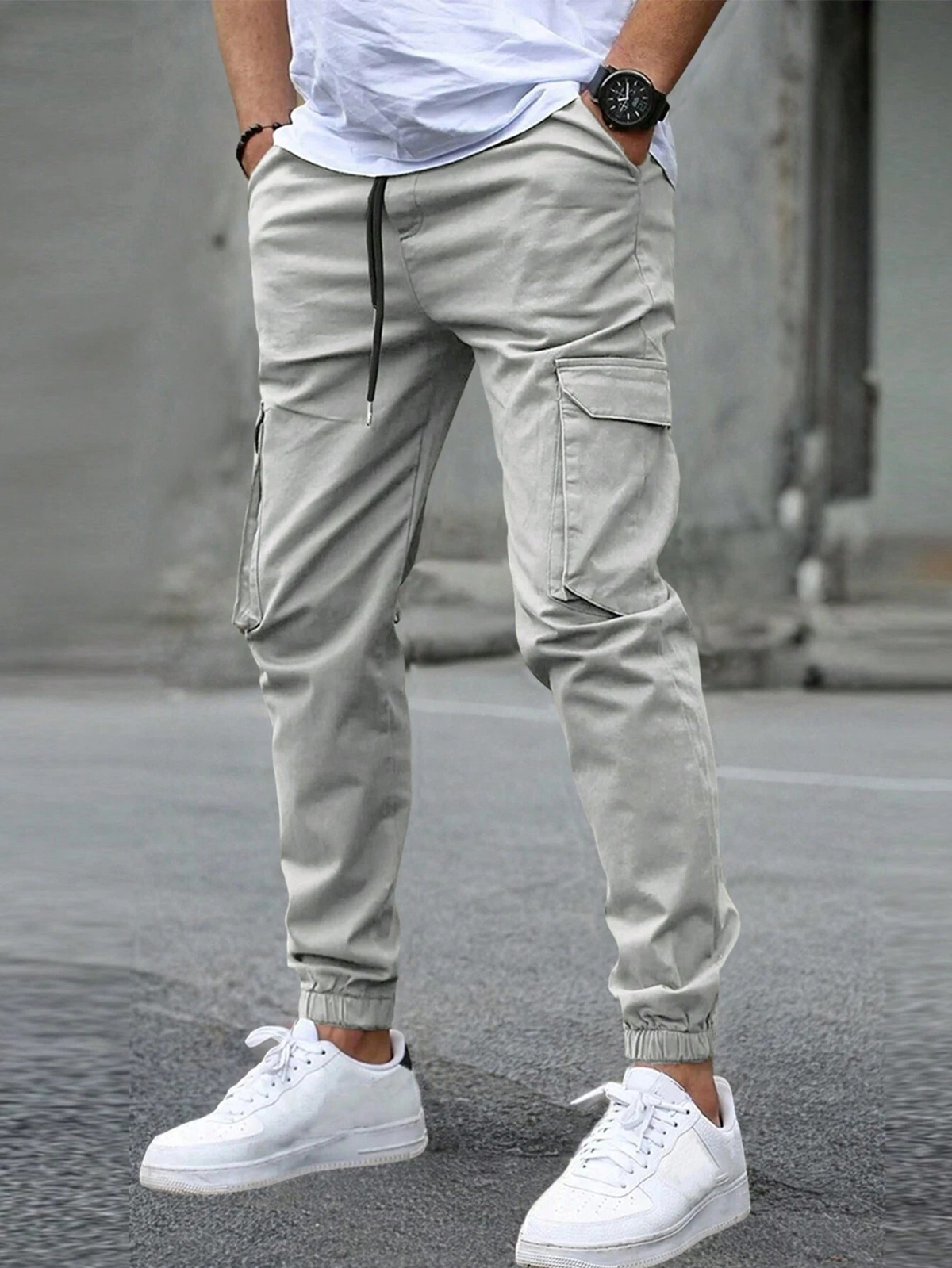 Cargo joggers med avslappnad passform