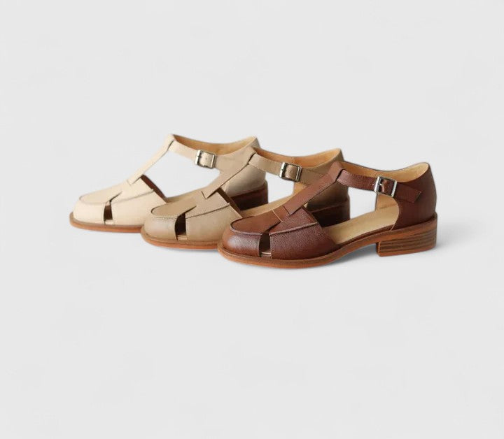 Manon | Stängda sandaler med T-rem