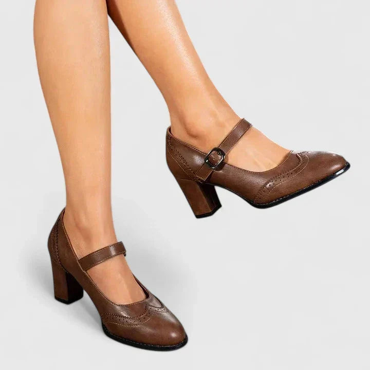 Brigitte | Mary Janes med stabil klack