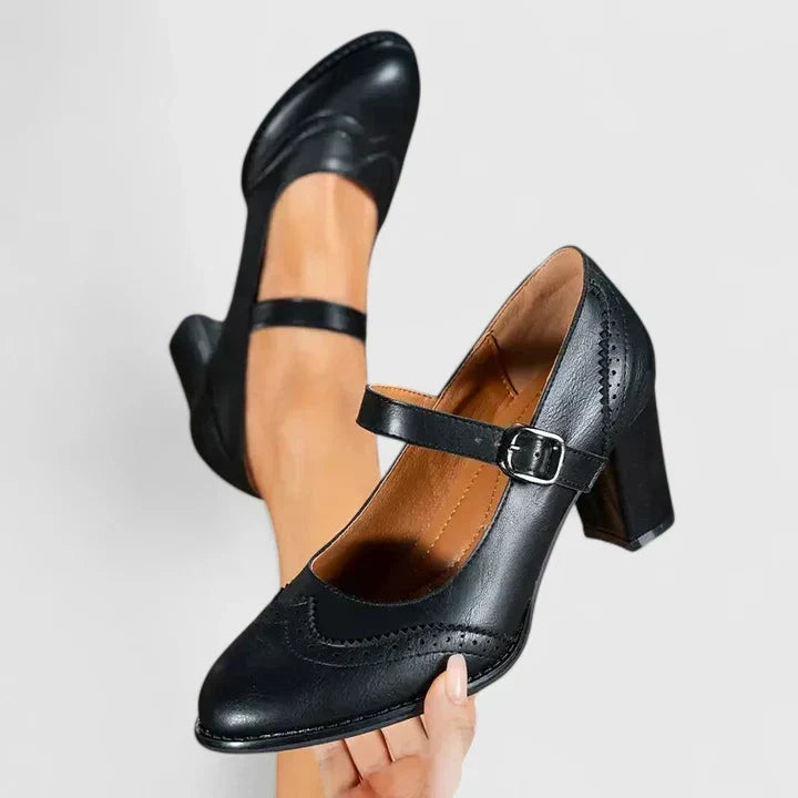 Brigitte | Mary Janes med stabil klack