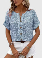 Sabine – Elegant Blommig Sommartopp