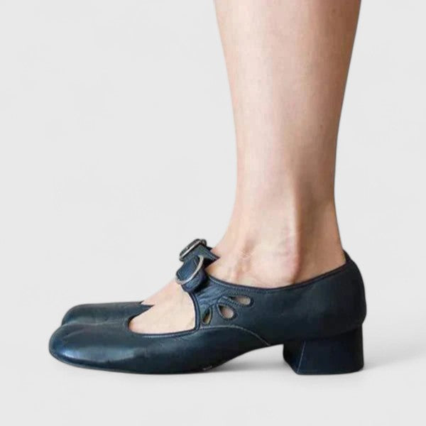 Léa | Retro Mary Janes med runt spänne