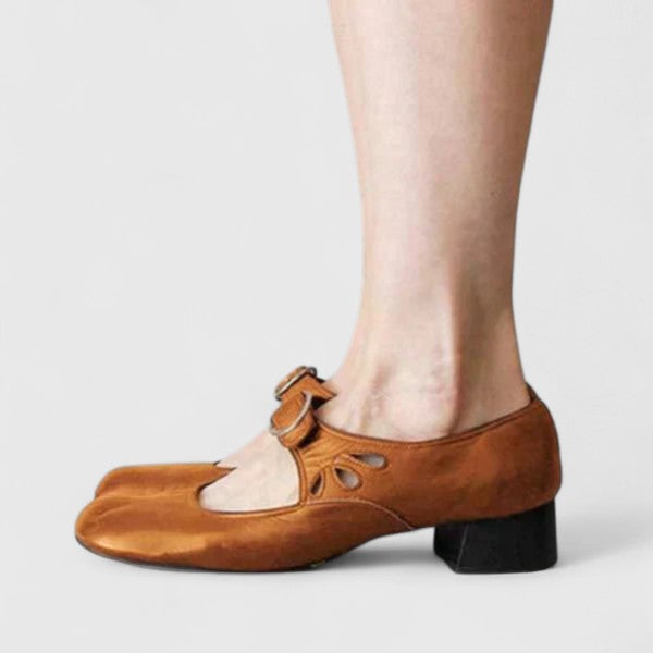 Léa | Retro Mary Janes med runt spänne